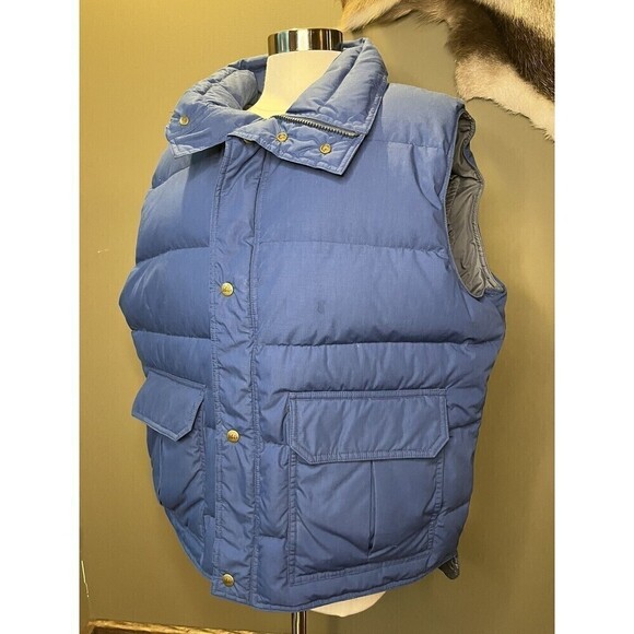 Vintage Y2K Rei Puffer Down Vest Blue Mens READ BELOW - Picture 1 of 11